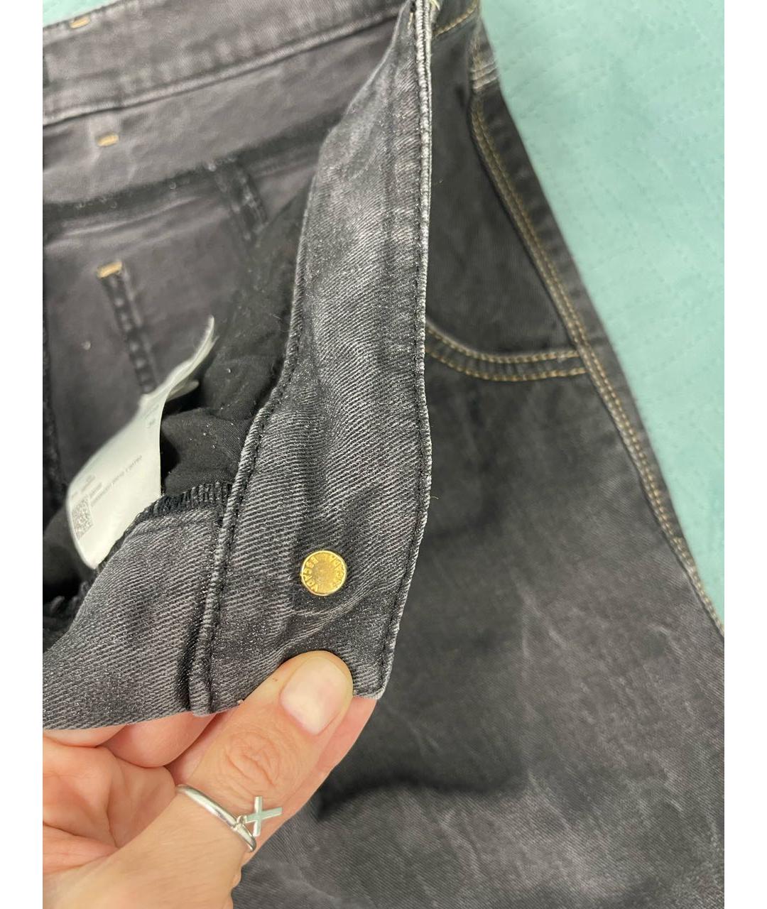 ESCADA Серые хлопко-эластановые джинсы слим, фото 8
