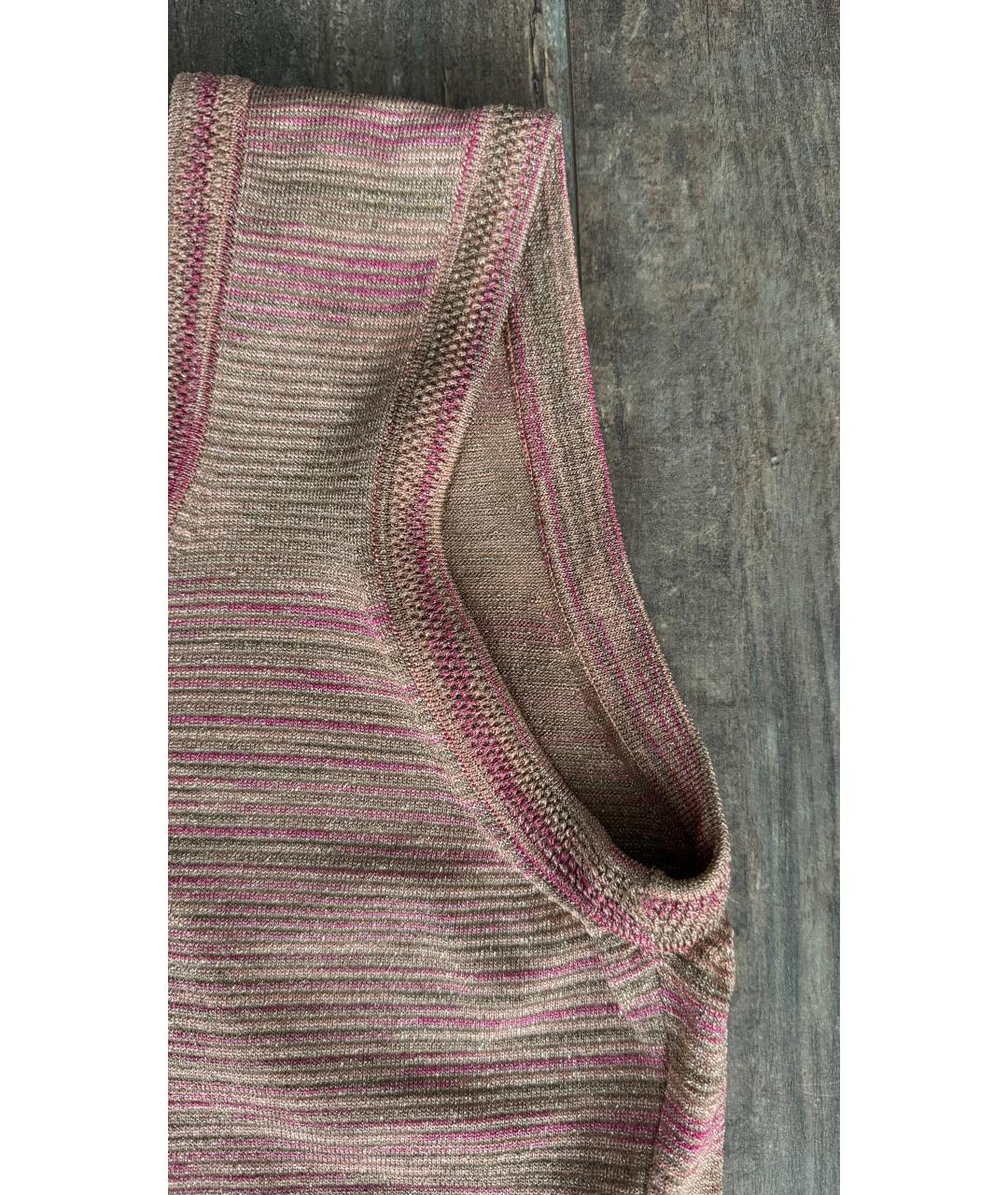 M MISSONI Розовый полиамидовый джемпер / свитер, фото 8