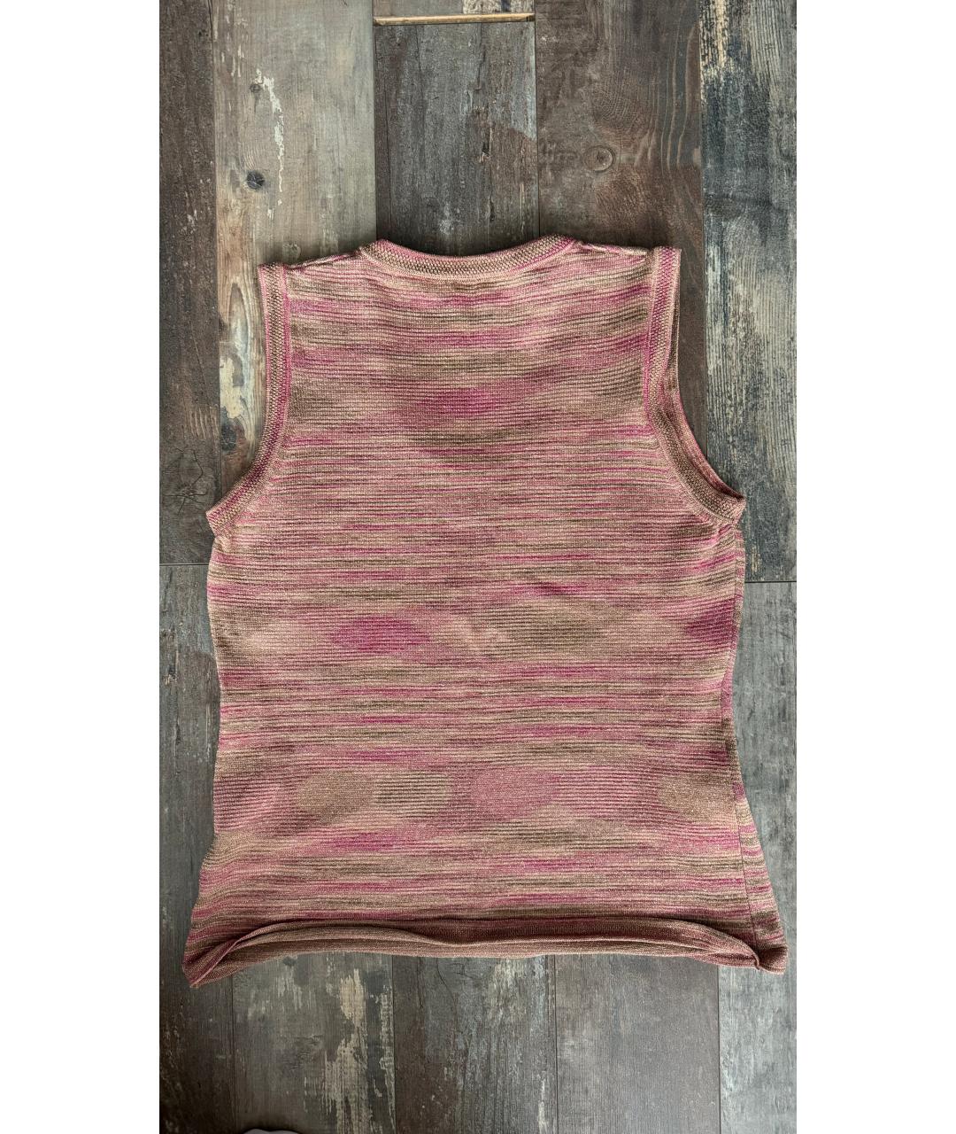 M MISSONI Розовый полиамидовый джемпер / свитер, фото 2