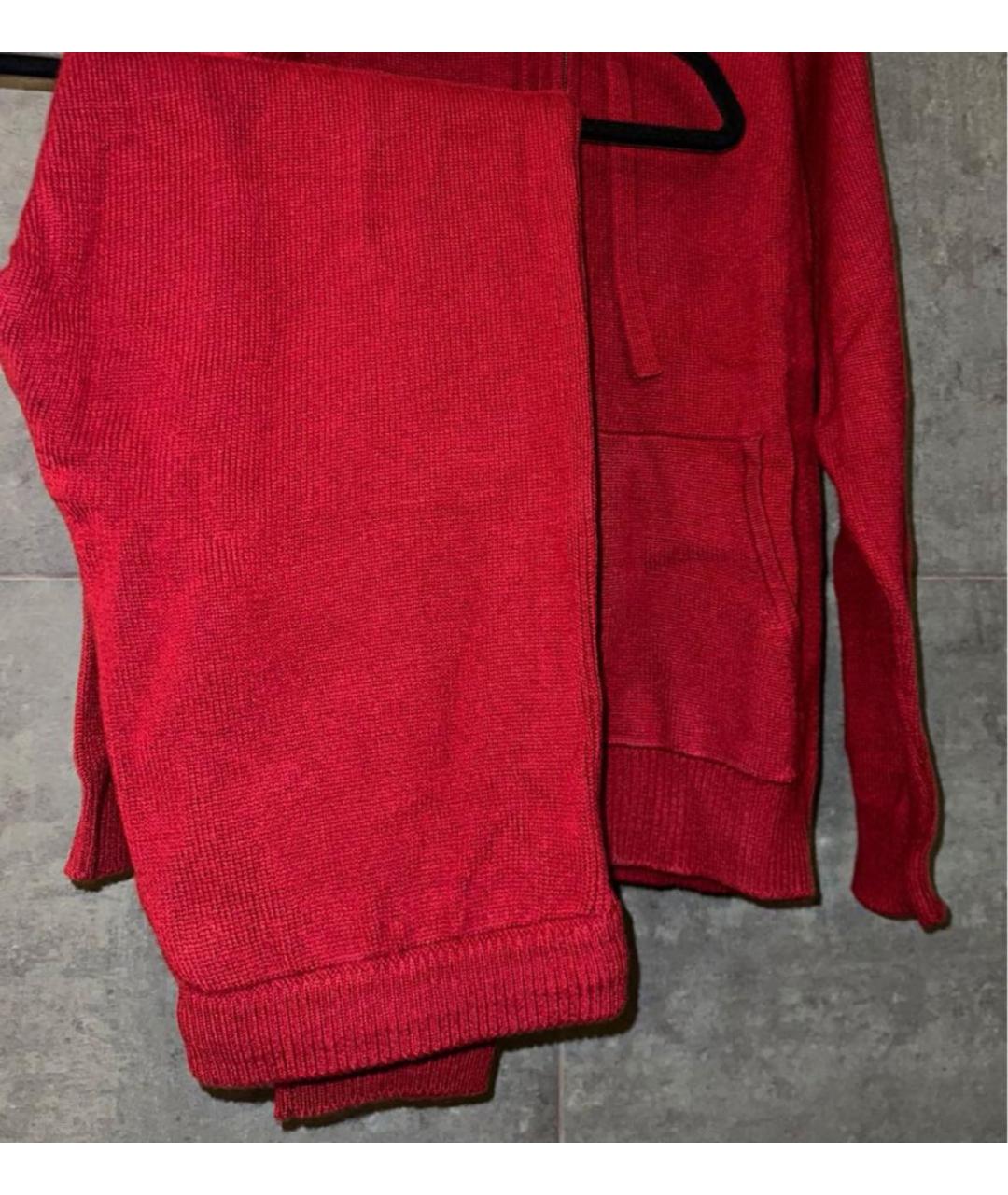 DEREK ROSE Красный кашемировый костюм с брюками, фото 2
