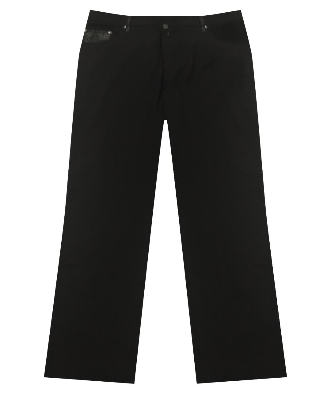 PIERRE CARDIN VINTAGE Черные хлопко-эластановые джинсы, фото 1