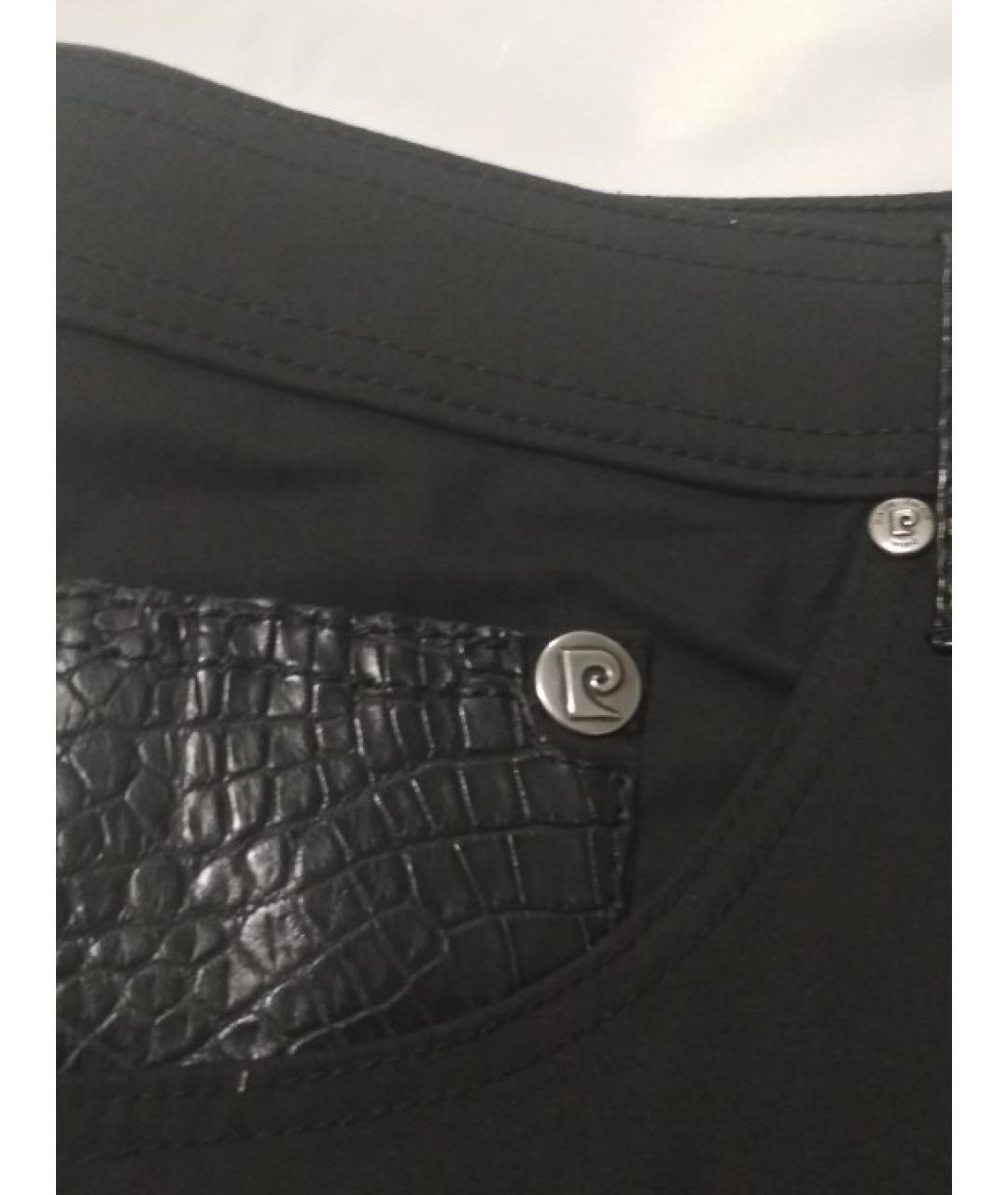 PIERRE CARDIN VINTAGE Черные хлопко-эластановые джинсы, фото 7