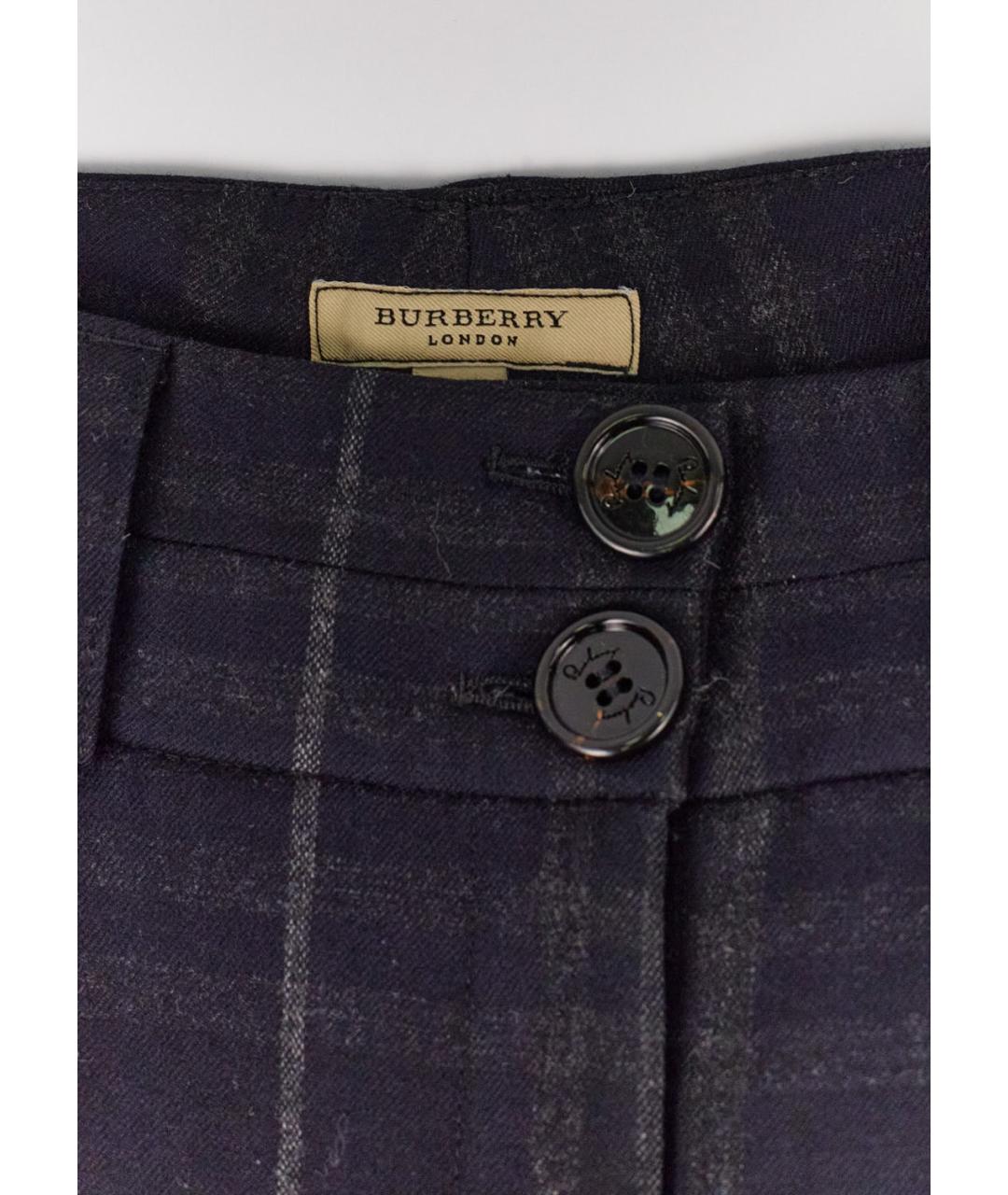 BURBERRY Черные брюки широкие, фото 3