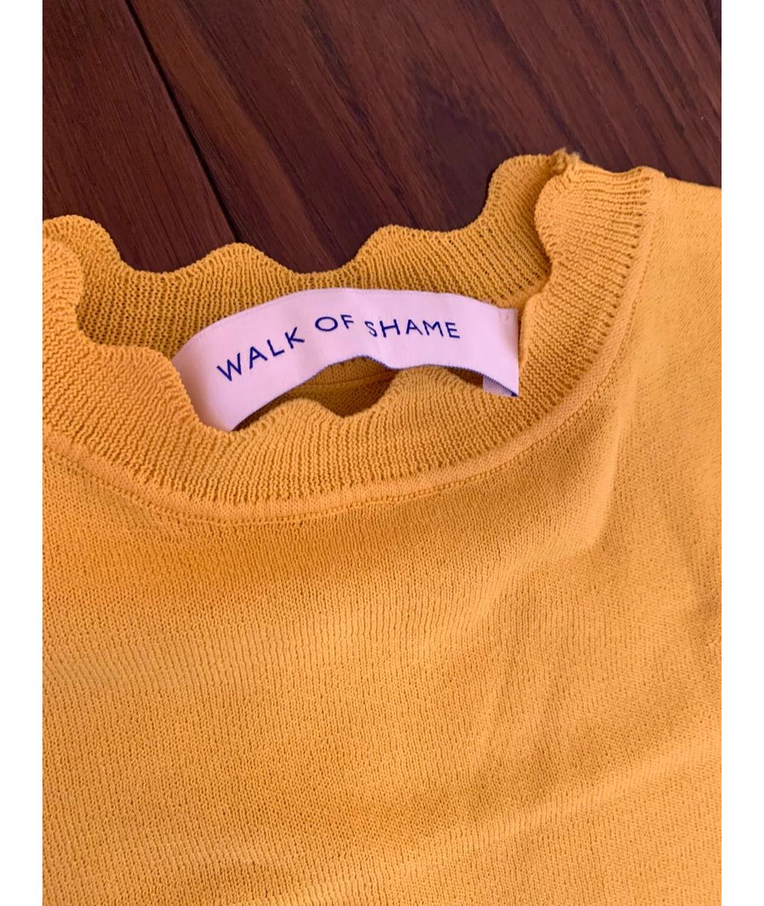 WALK OF SHAME Желтый вискозный джемпер / свитер, фото 3