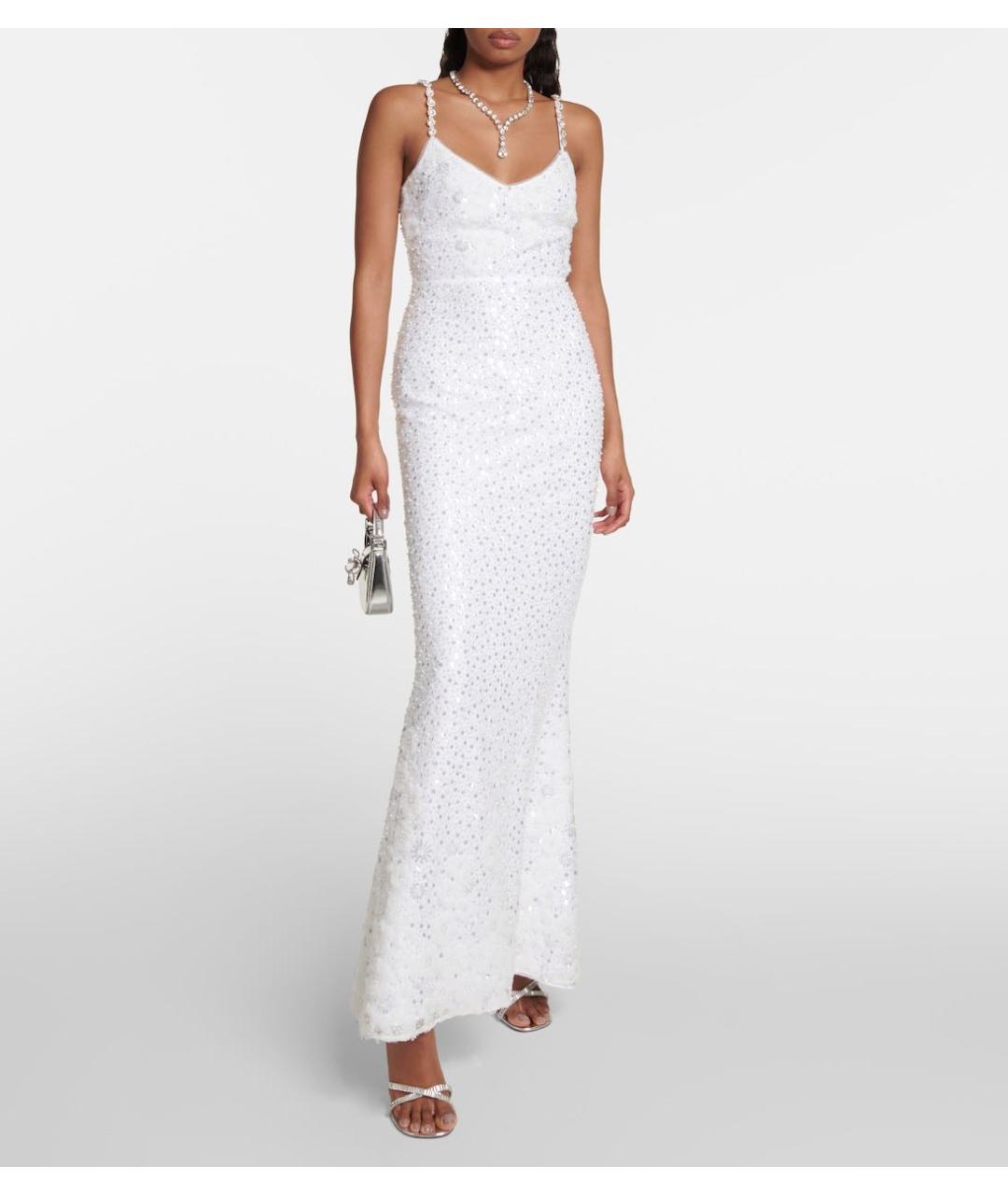 SELF-PORTRAIT Белое полиэстеровое свадебное платье, фото 4