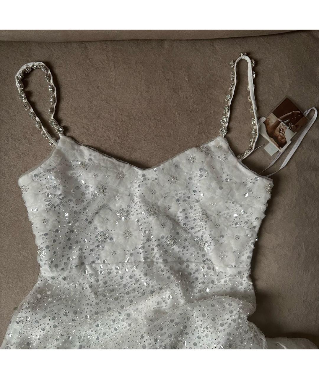SELF-PORTRAIT Белое полиэстеровое свадебное платье, фото 6