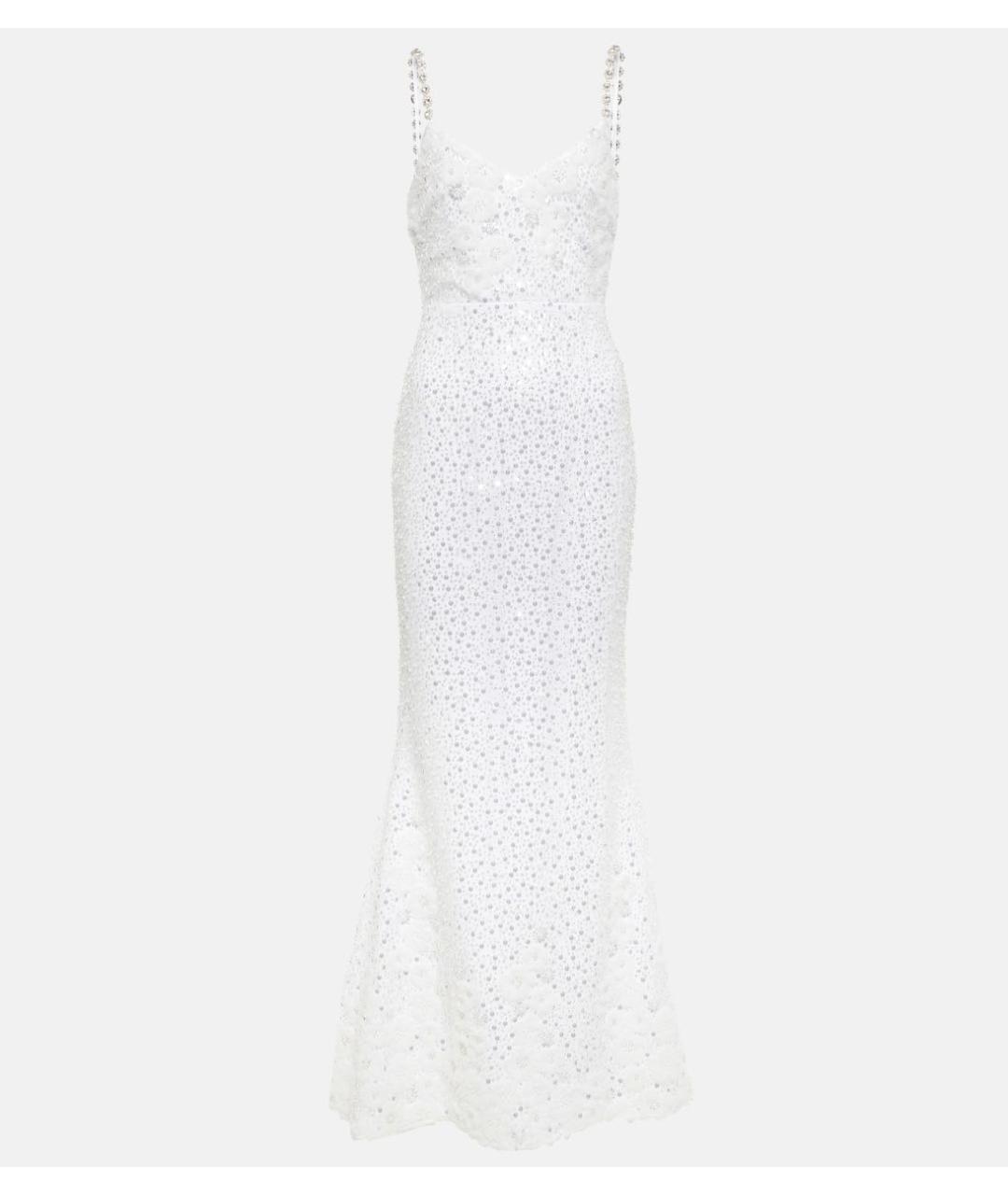 SELF-PORTRAIT Белое полиэстеровое свадебное платье, фото 9