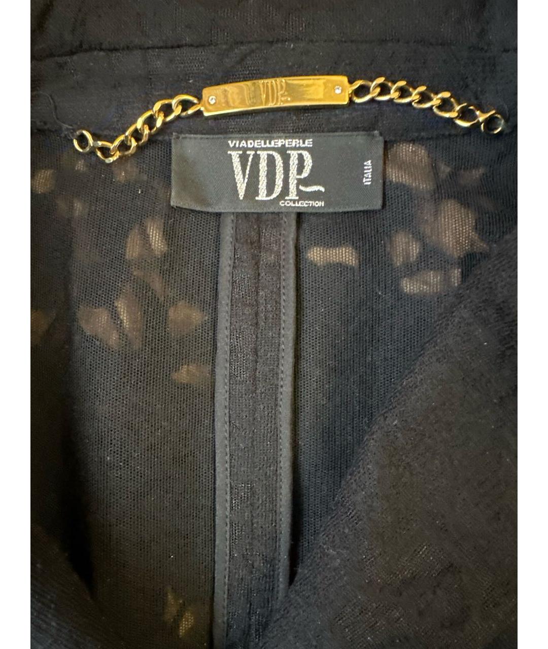 VDP Черный полиамидовый жакет/пиджак, фото 3