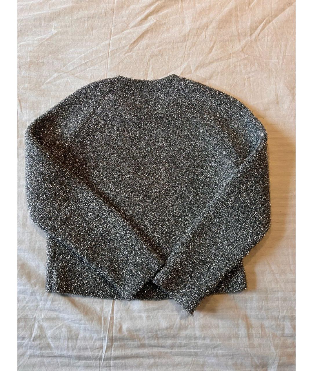 BALENCIAGA Серебрянный полиэстеровый джемпер / свитер, фото 2