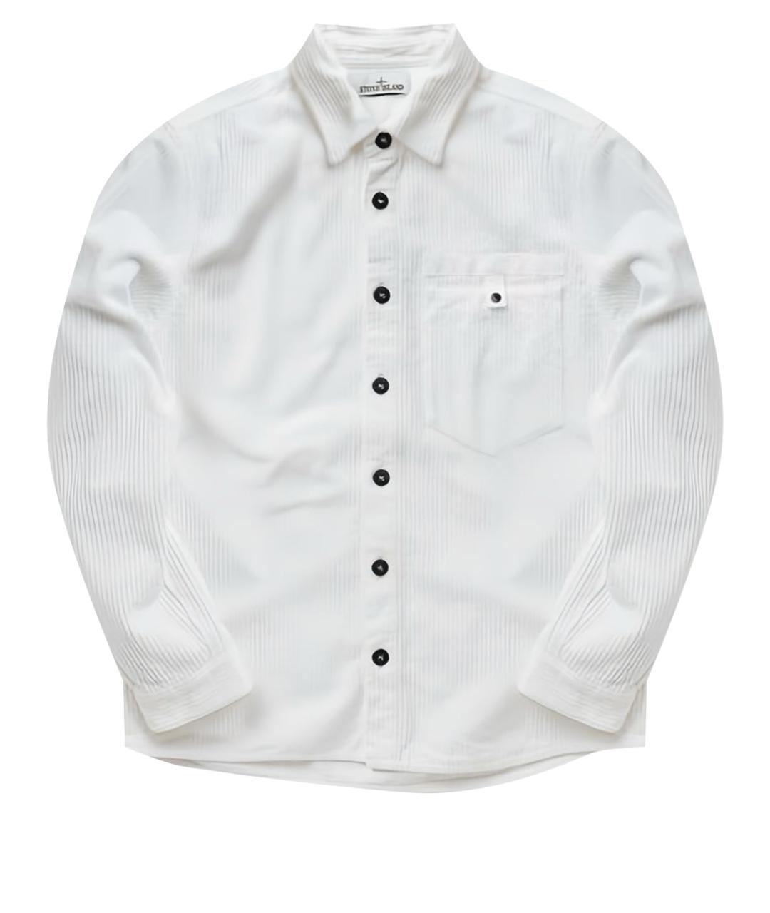STONE ISLAND Белая кэжуал рубашка, фото 1