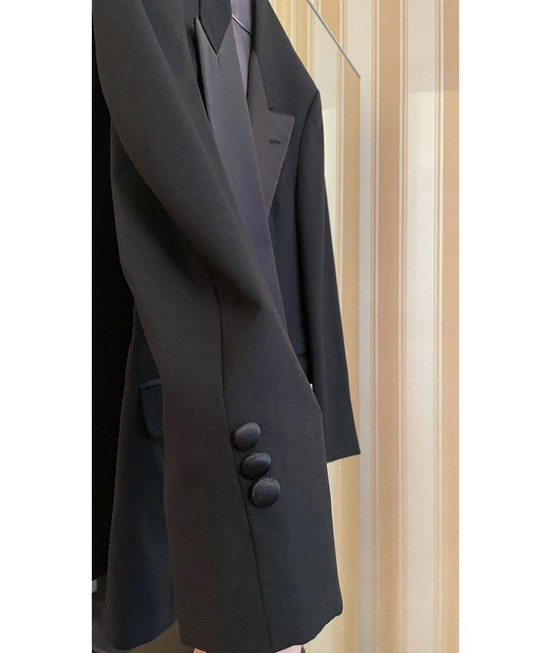 CHRISTIAN DIOR Черный шерстяной жакет/пиджак, фото 8
