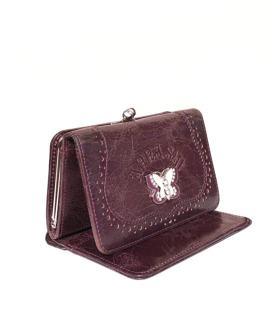 ANNA SUI Фиолетовый кожаный кошелек, фото 2