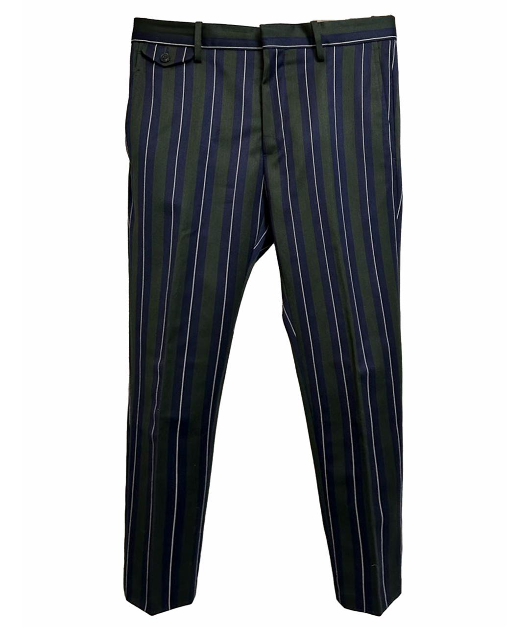 BURBERRY Мульти шерстяные классические брюки, фото 1