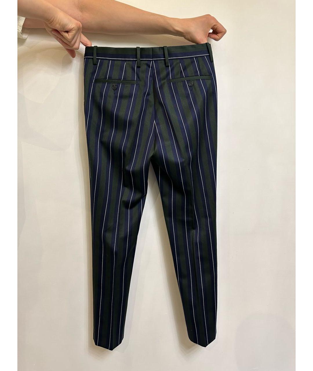 BURBERRY Мульти шерстяные классические брюки, фото 2