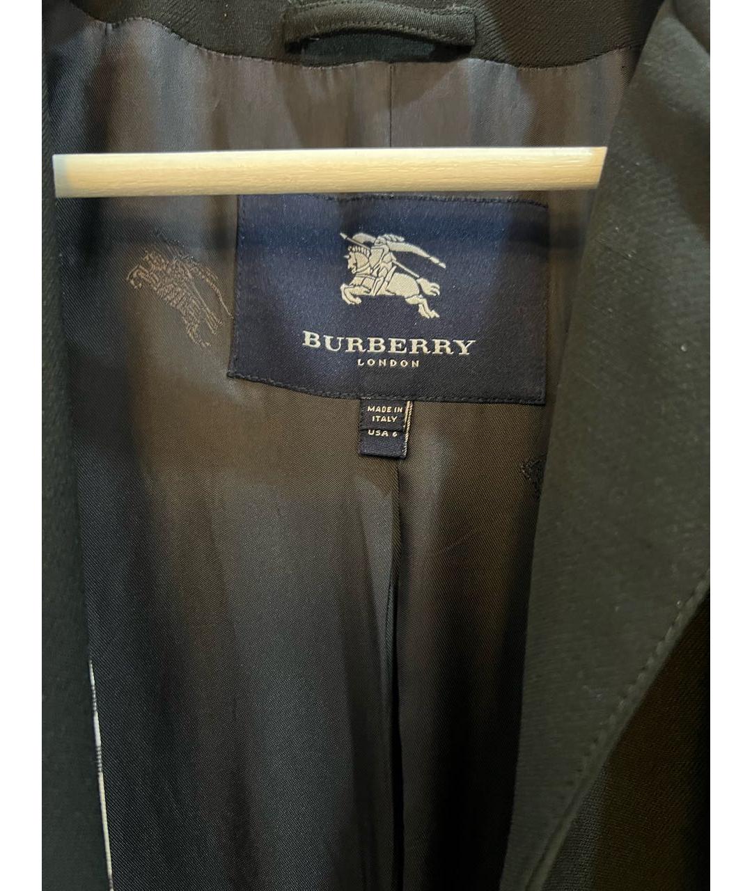 BURBERRY Хаки шерстяное пальто, фото 7