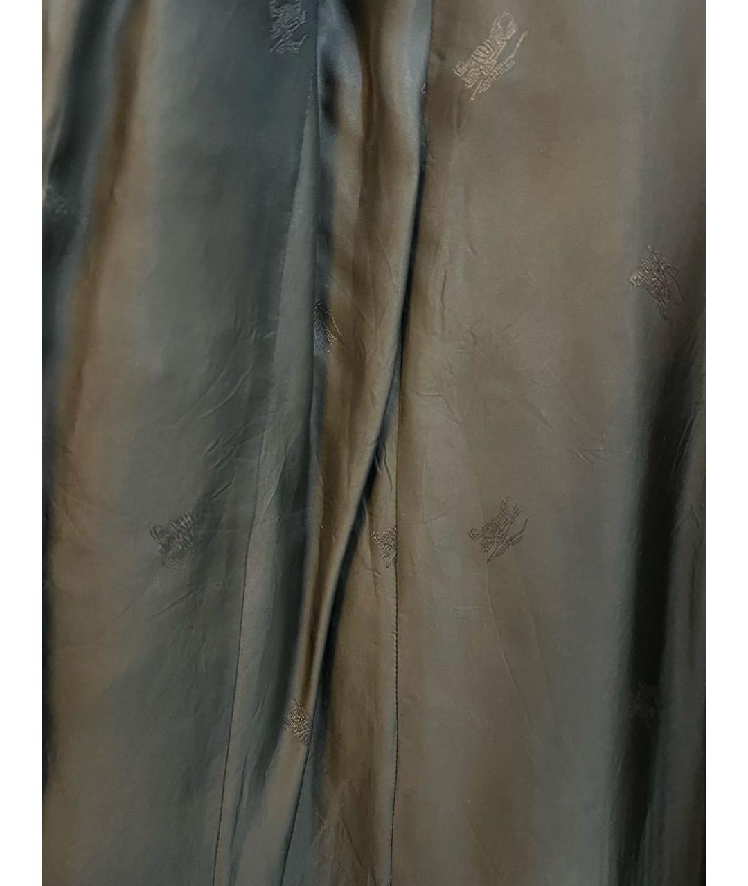 BURBERRY Хаки шерстяное пальто, фото 5