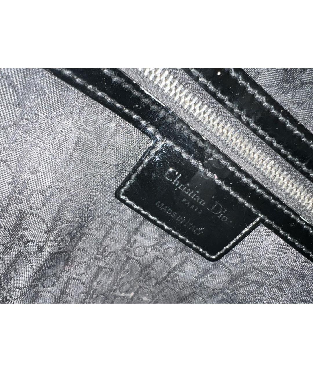 CHRISTIAN DIOR PRE-OWNED Черная сумка тоут из лакированной кожи, фото 4