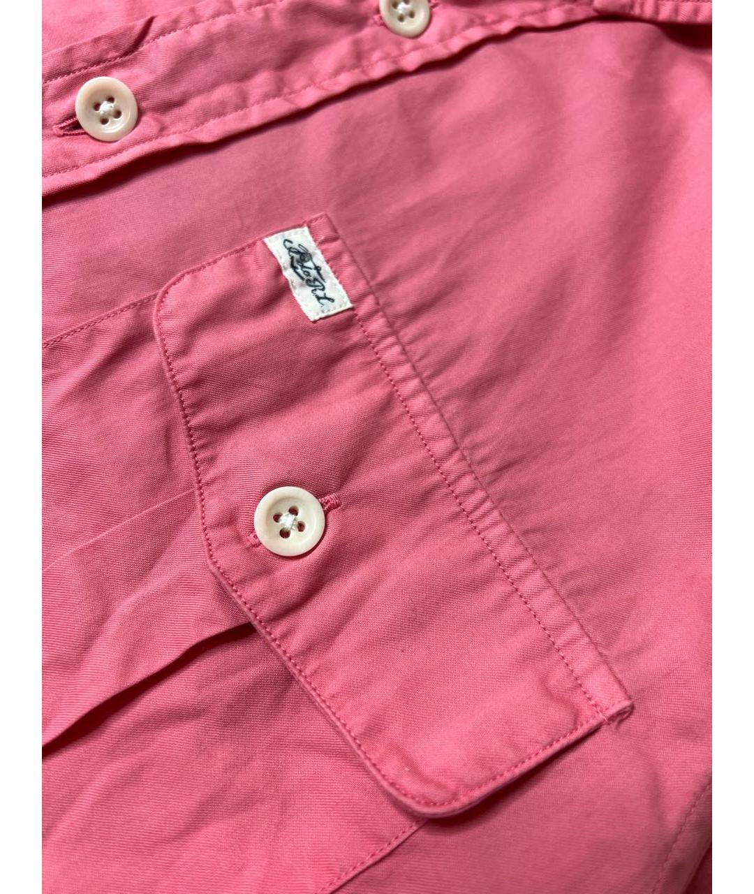 RALPH LAUREN Розовая хлопковая кэжуал рубашка, фото 5