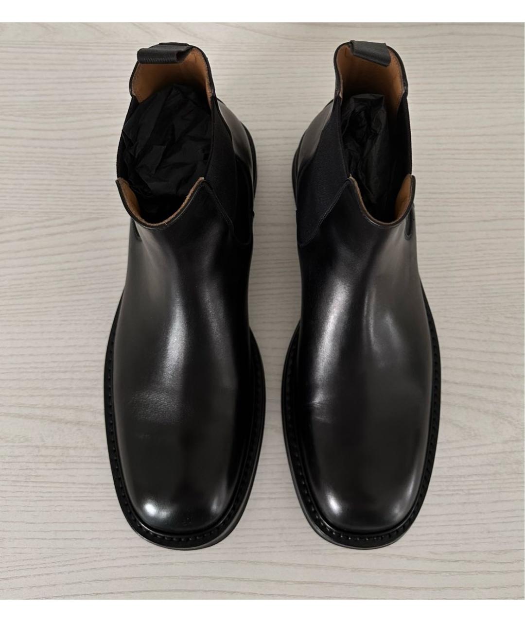 GIBBS Черные кожаные низкие ботинки, фото 3