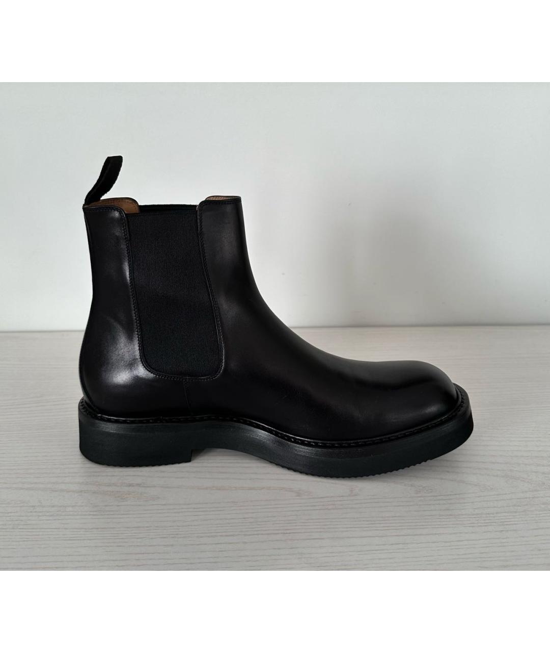 GIBBS Черные кожаные низкие ботинки, фото 6