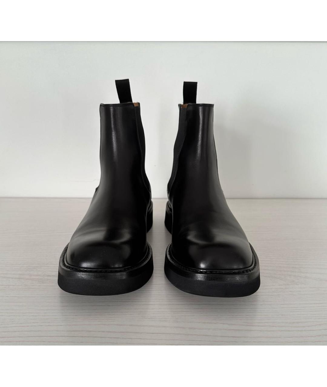 GIBBS Черные кожаные низкие ботинки, фото 2