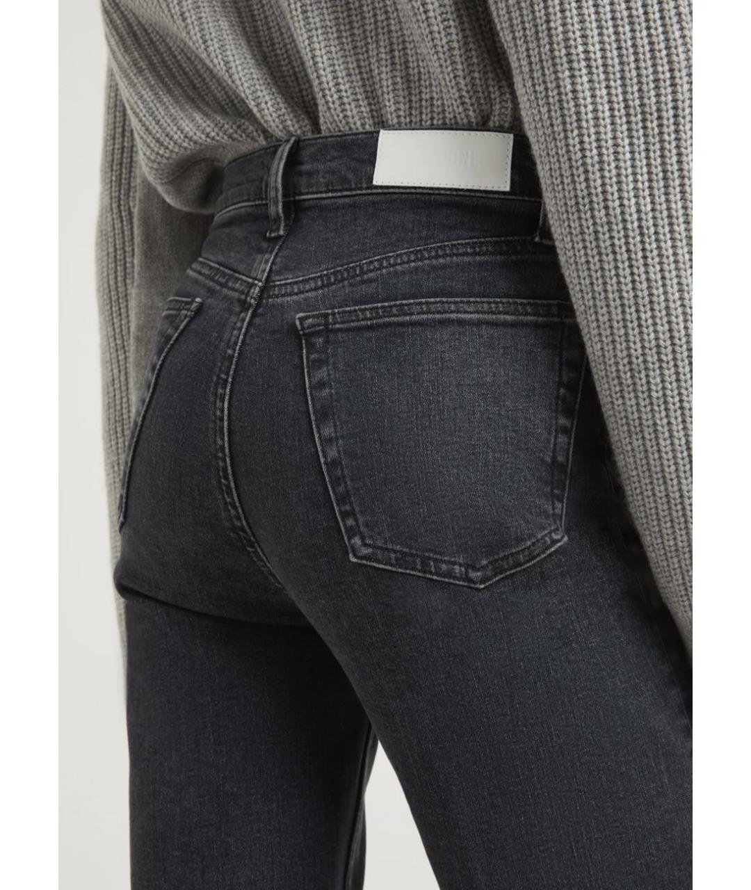 RE/DONE Серые хлопковые прямые джинсы, фото 3