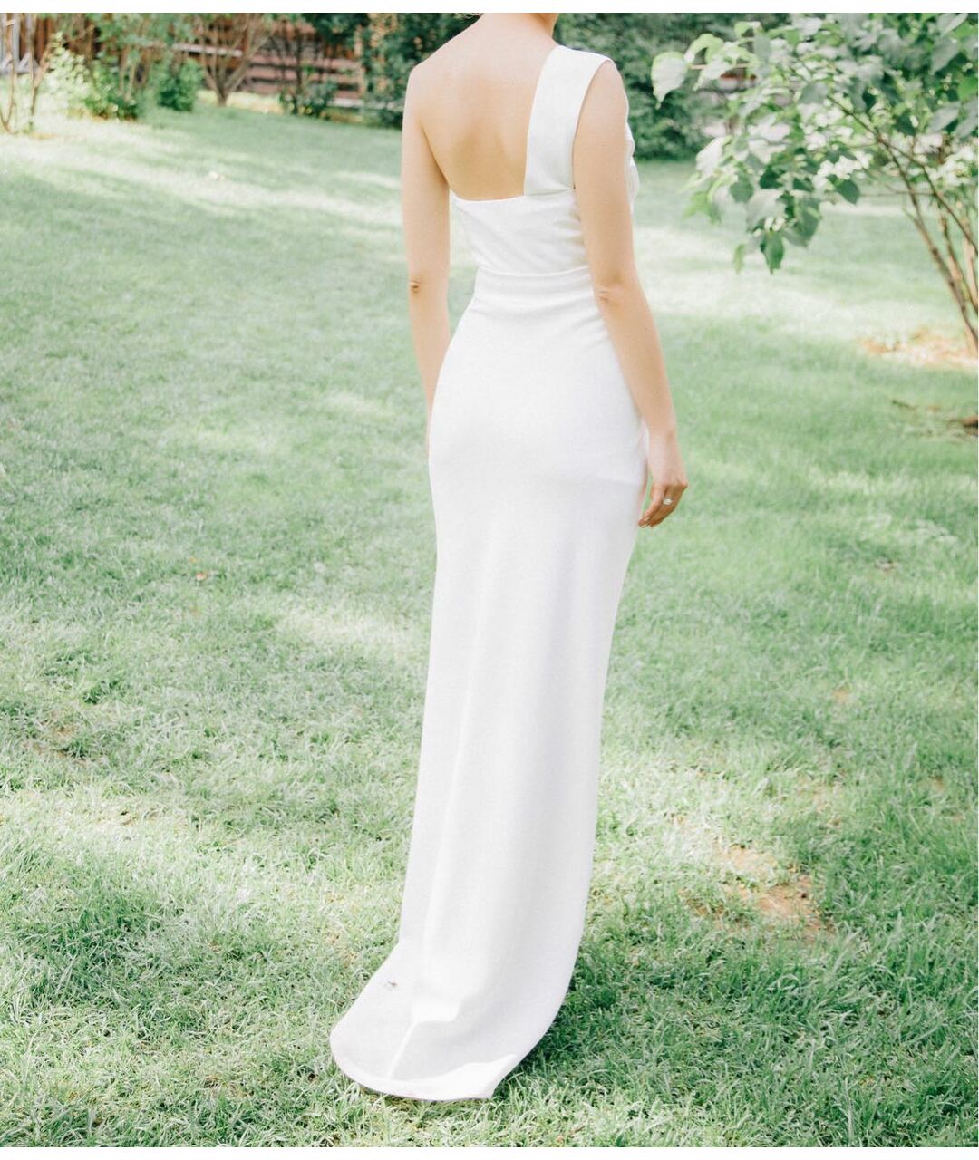 GIORGIO ARMANI Белое полиэстеровое свадебное платье, фото 4