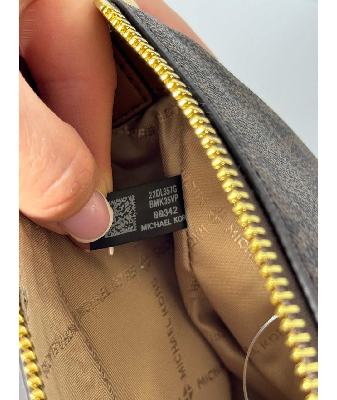 MICHAEL KORS Коричневая сумка с короткими ручками, фото 5