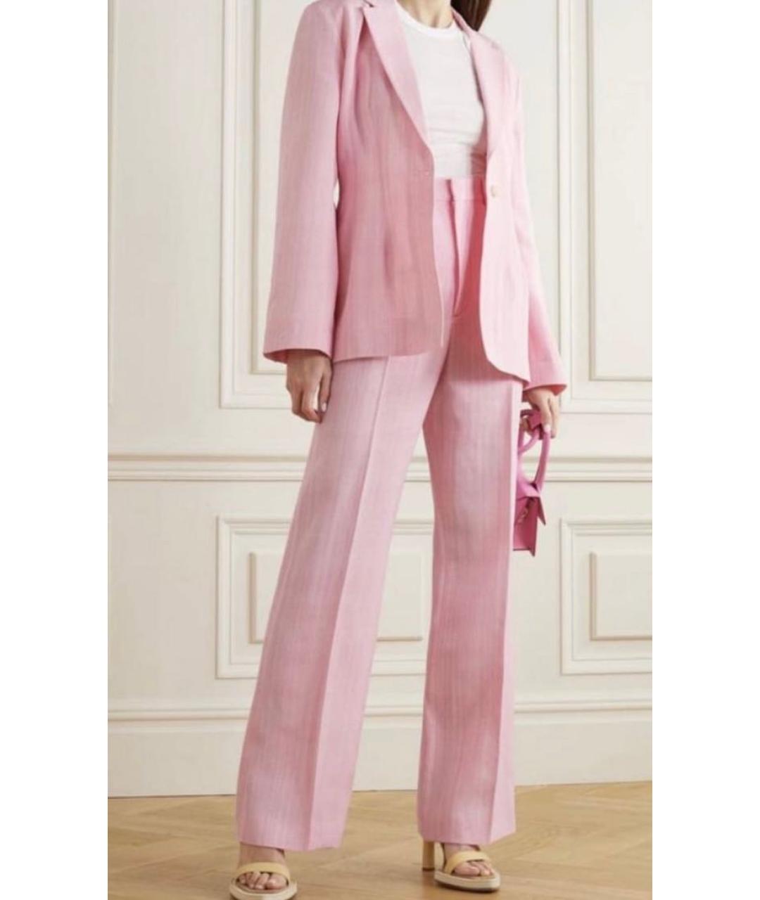 JACQUEMUS Розовый вискозный жакет/пиджак, фото 4