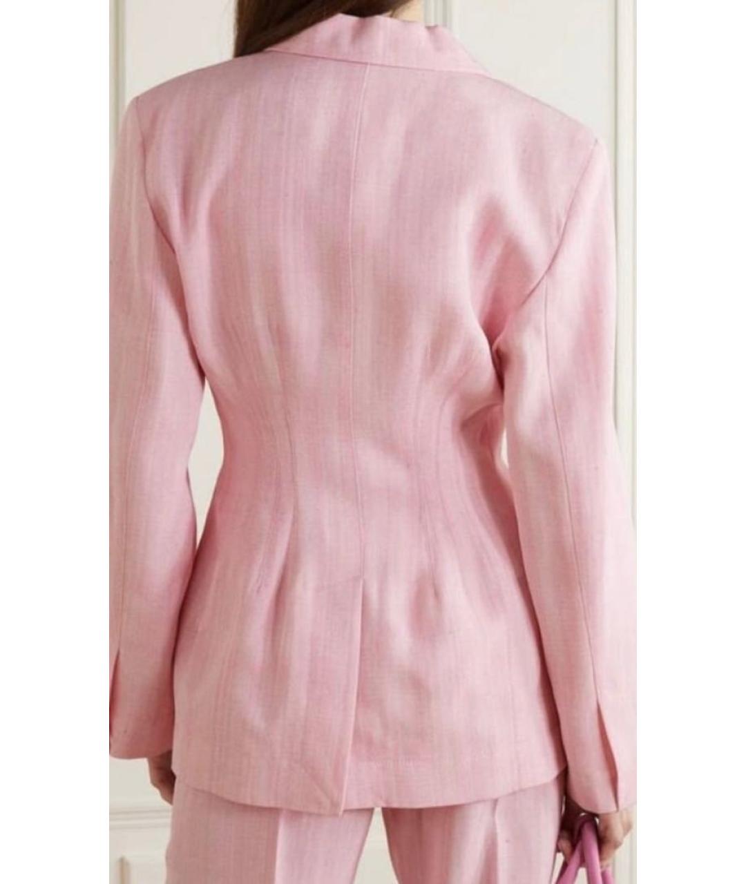 JACQUEMUS Розовый вискозный жакет/пиджак, фото 3
