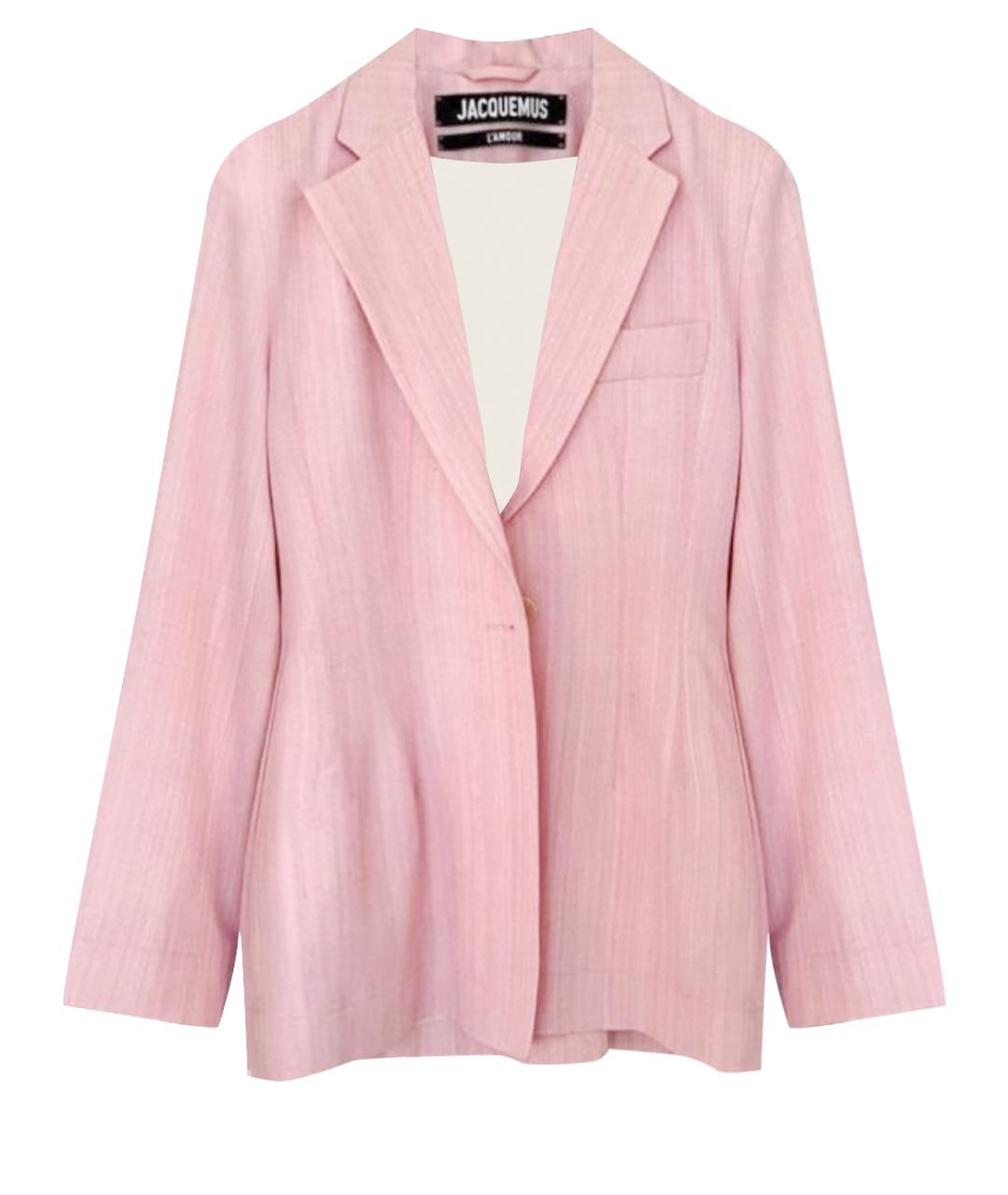 JACQUEMUS Розовый вискозный жакет/пиджак, фото 1