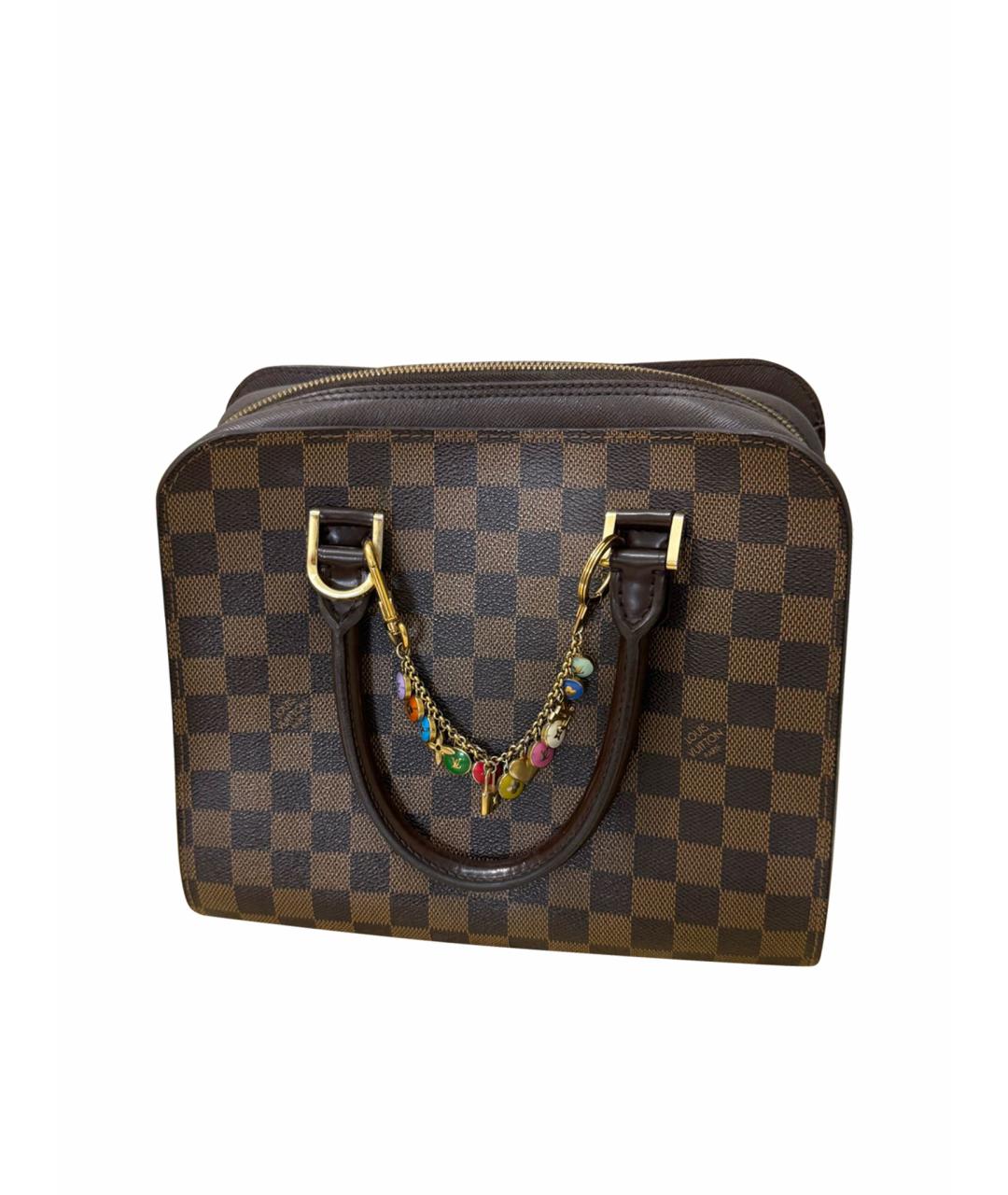 LOUIS VUITTON PRE-OWNED Коричневая сумка с короткими ручками, фото 1