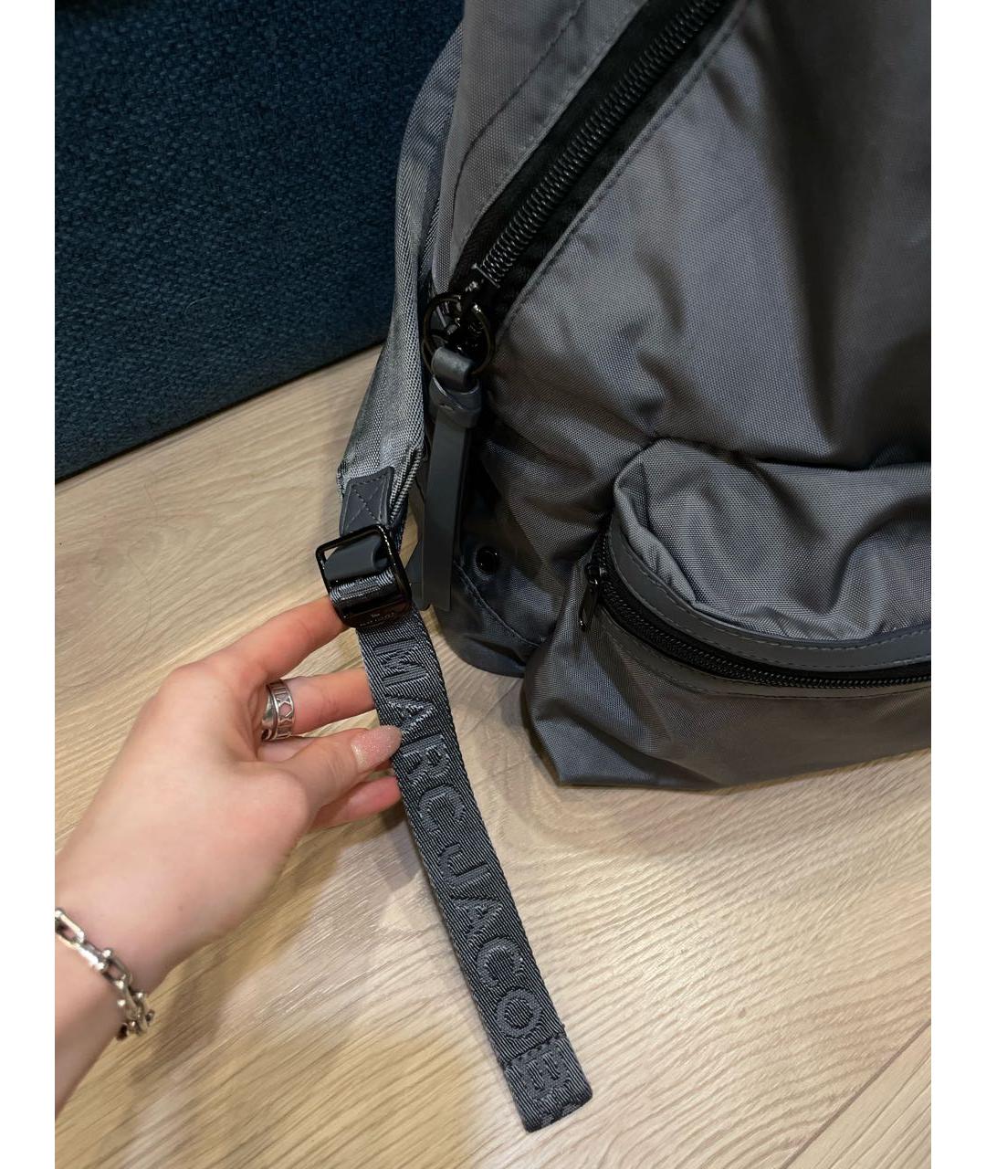 MARC JACOBS Серый тканевый рюкзак, фото 2