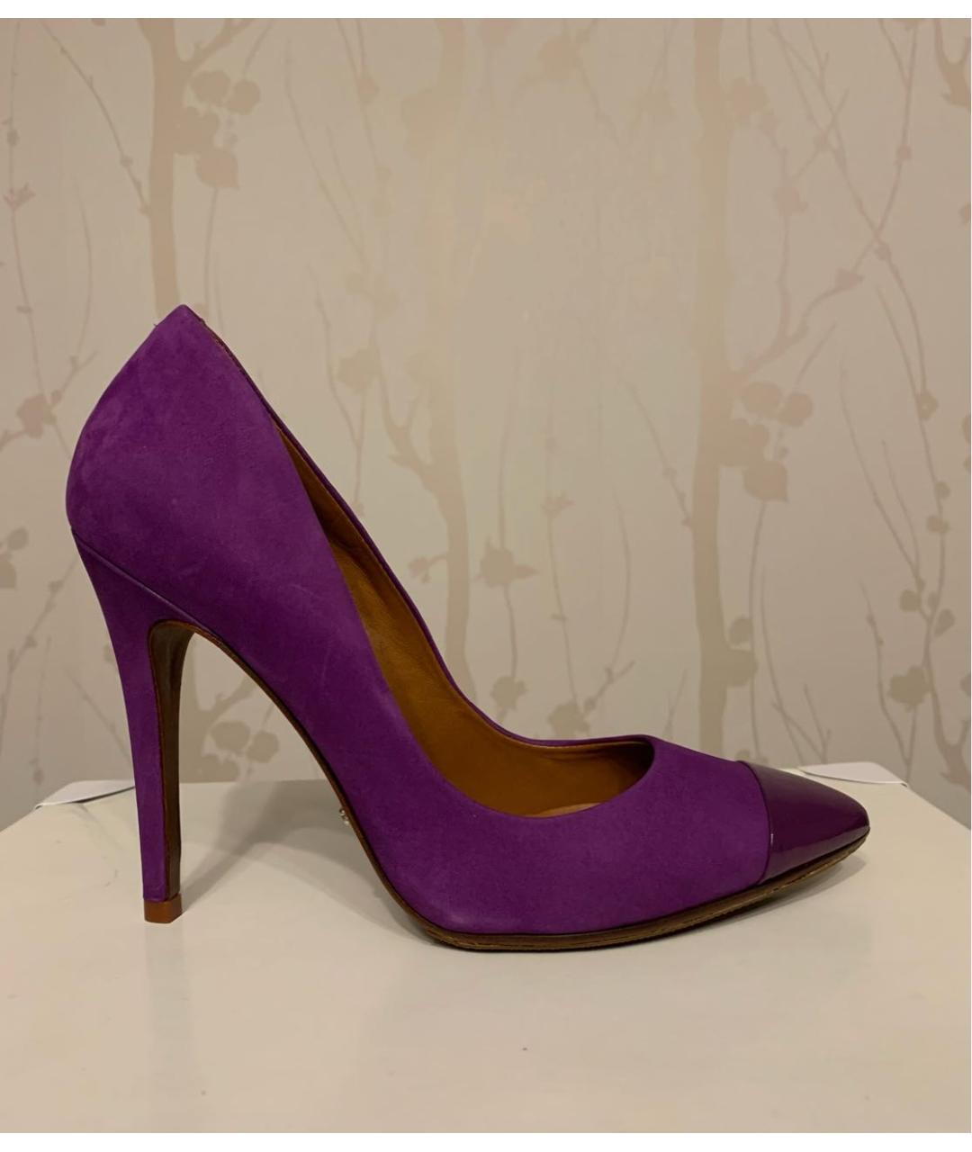 SCHUTZ Фиолетовые нубуковые туфли, фото 9
