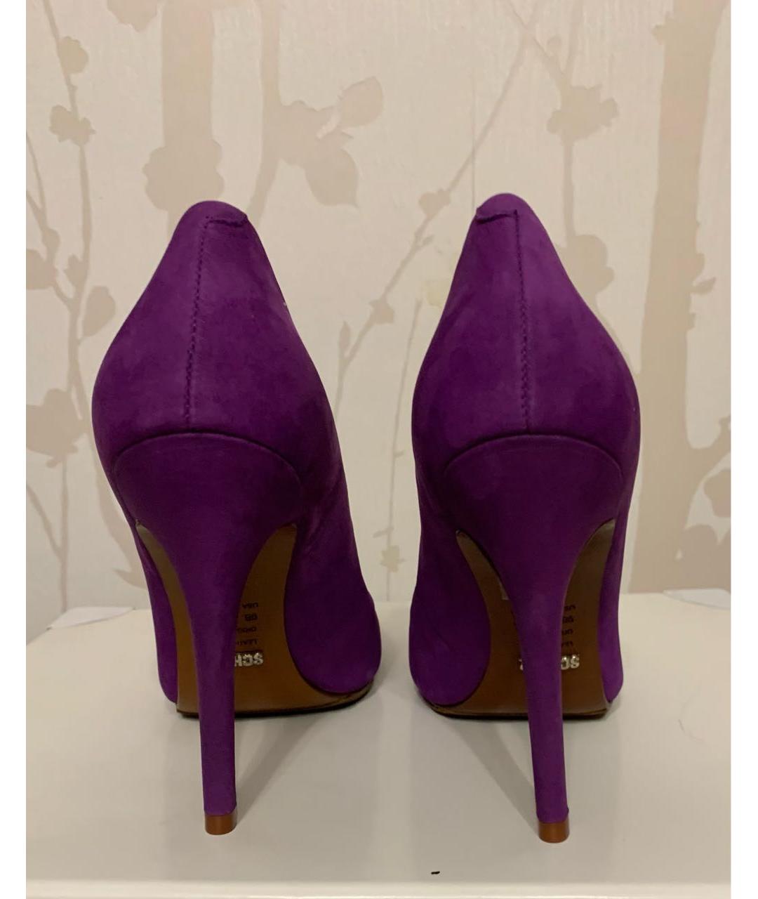SCHUTZ Фиолетовые нубуковые туфли, фото 4