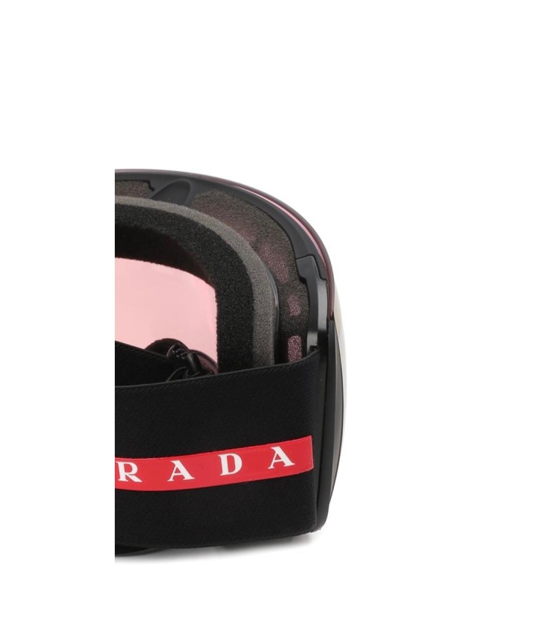 PRADA Черные пластиковые солнцезащитные очки, фото 3