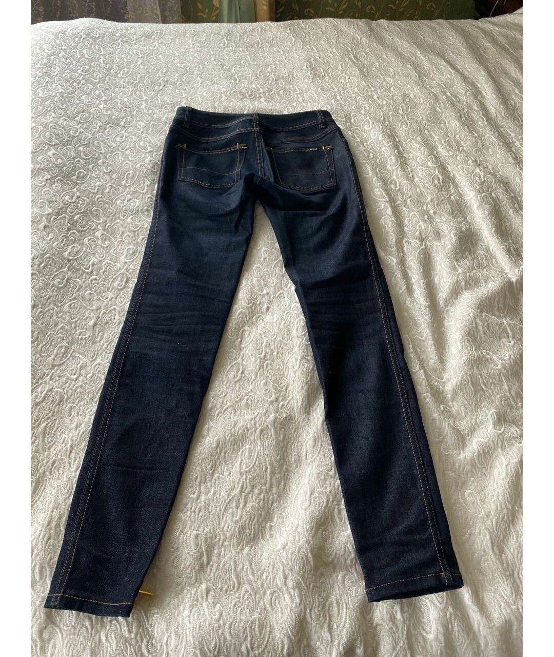 TOM FORD Темно-синие хлопковые джинсы слим, фото 2