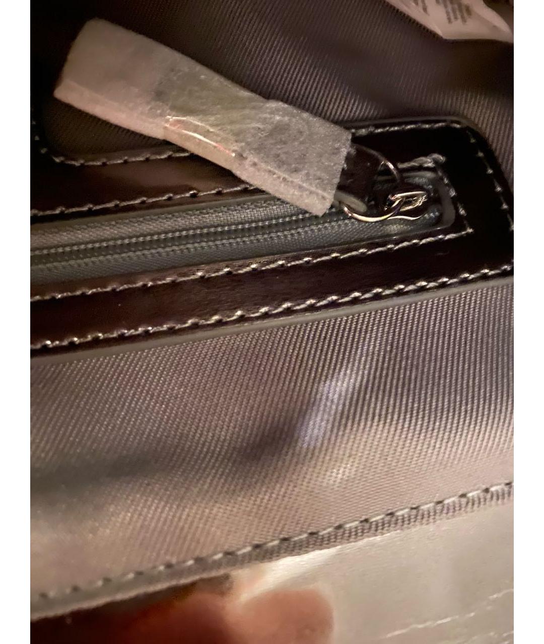 LIU JO Серебряная сумка через плечо из искусственной кожи, фото 6