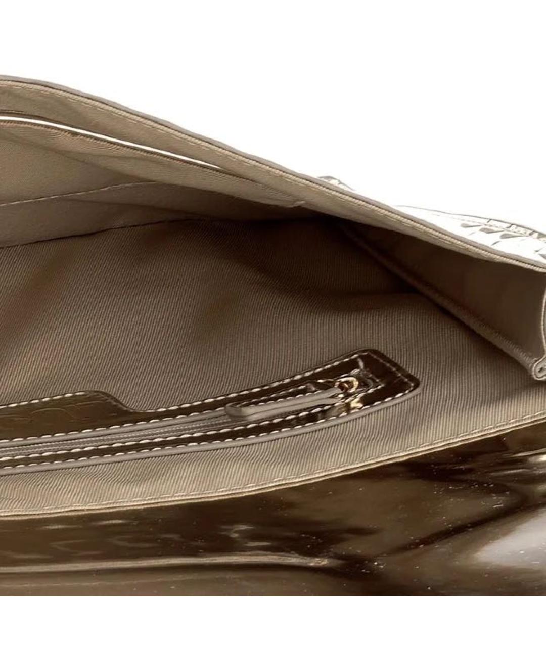 LIU JO Серебряная сумка через плечо из искусственной кожи, фото 4
