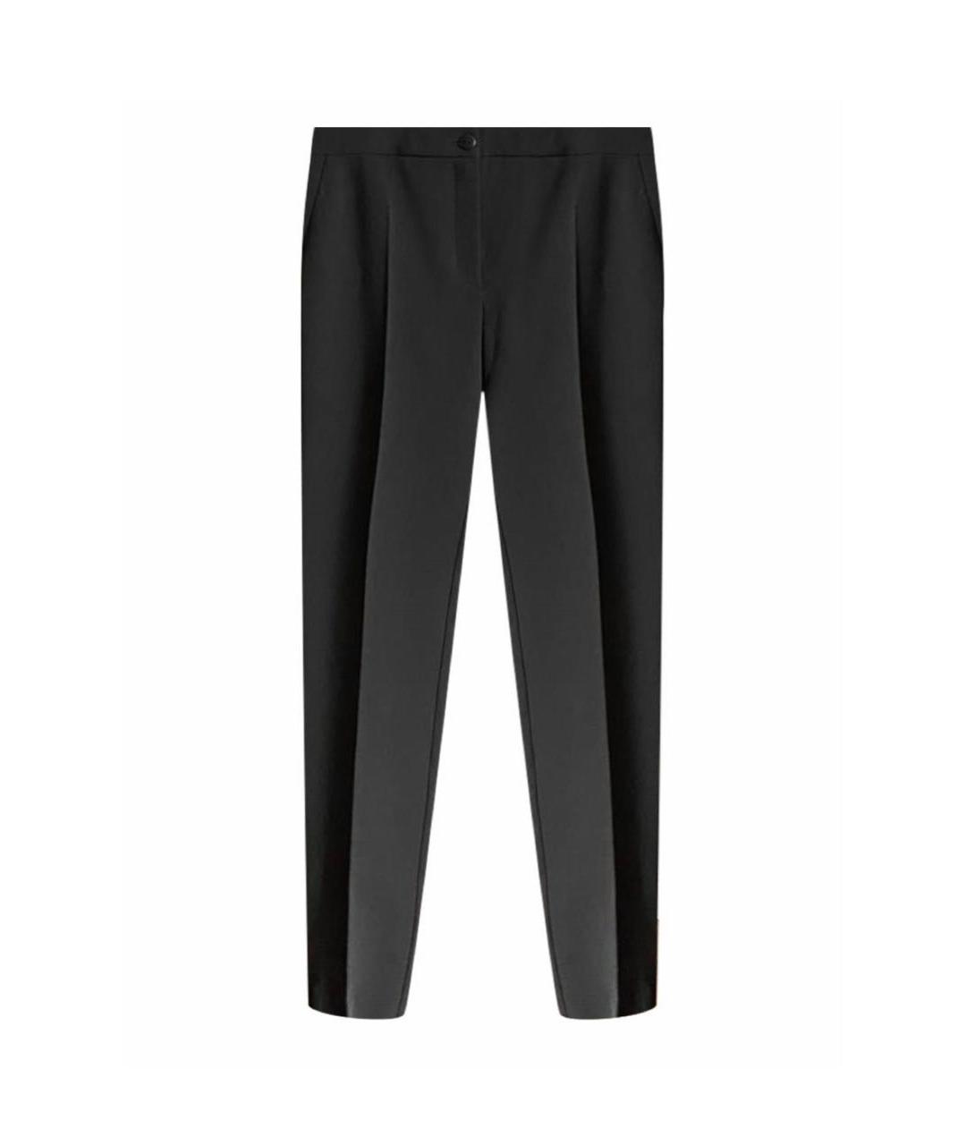 CHANEL PRE-OWNED Черные прямые брюки, фото 1