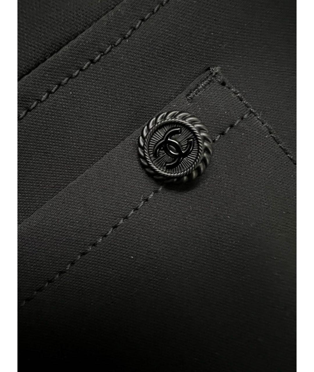 CHANEL Черные прямые брюки, фото 2
