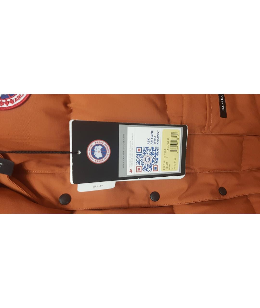 CANADA GOOSE Оранжевый жилет, фото 4