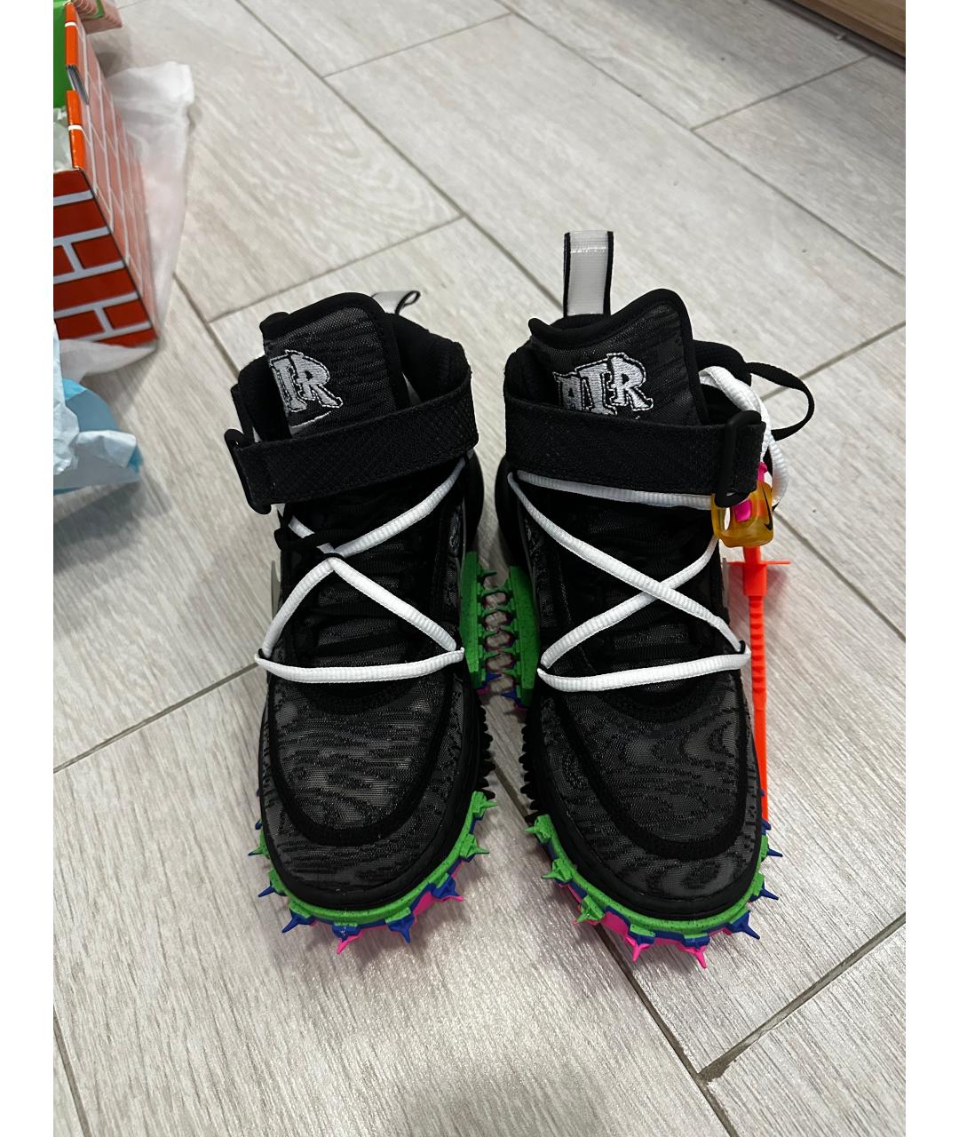 NIKE X OFF-WHITE Черные синтетические кроссовки, фото 2