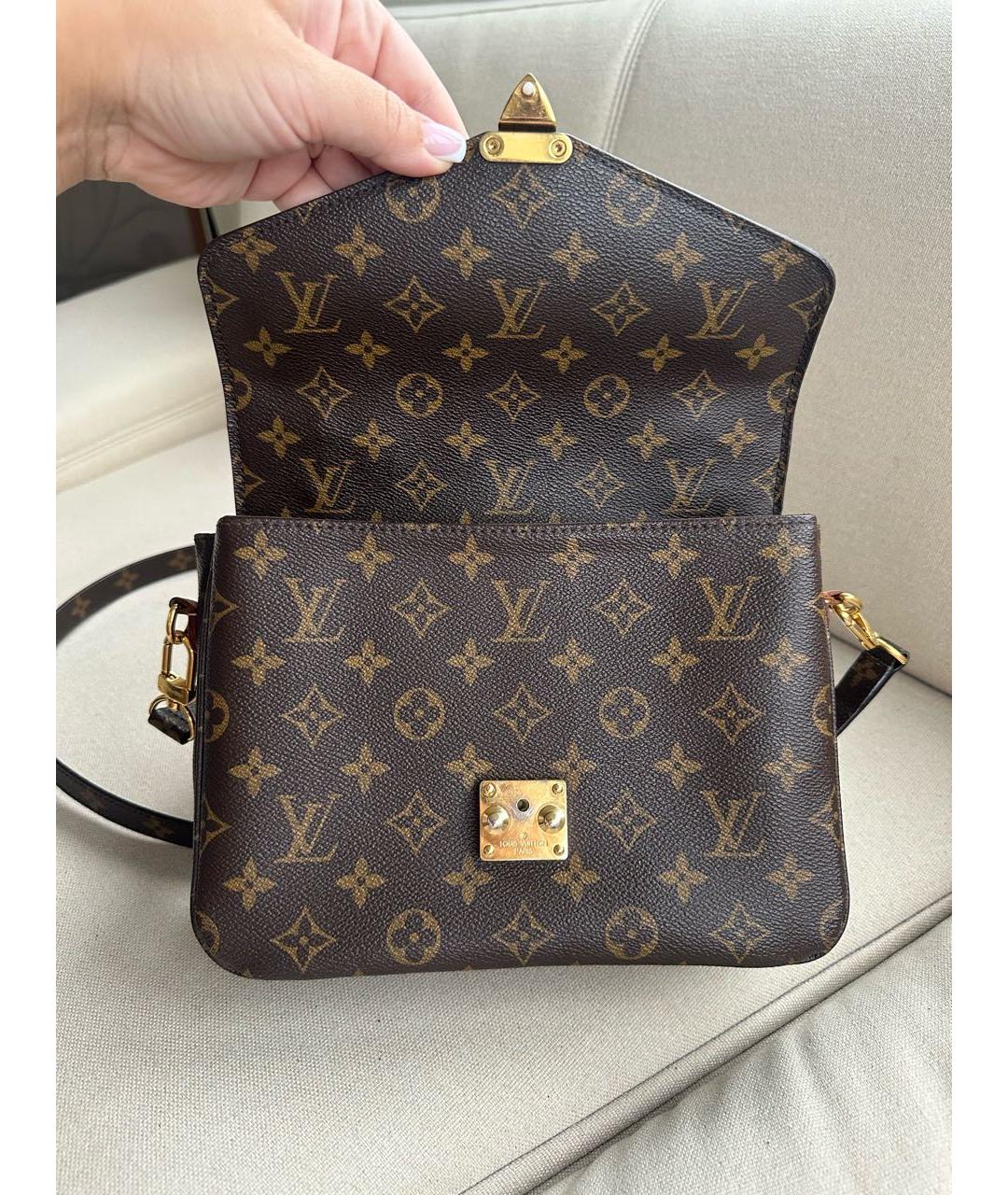 LOUIS VUITTON Коричневая сумка через плечо, фото 8