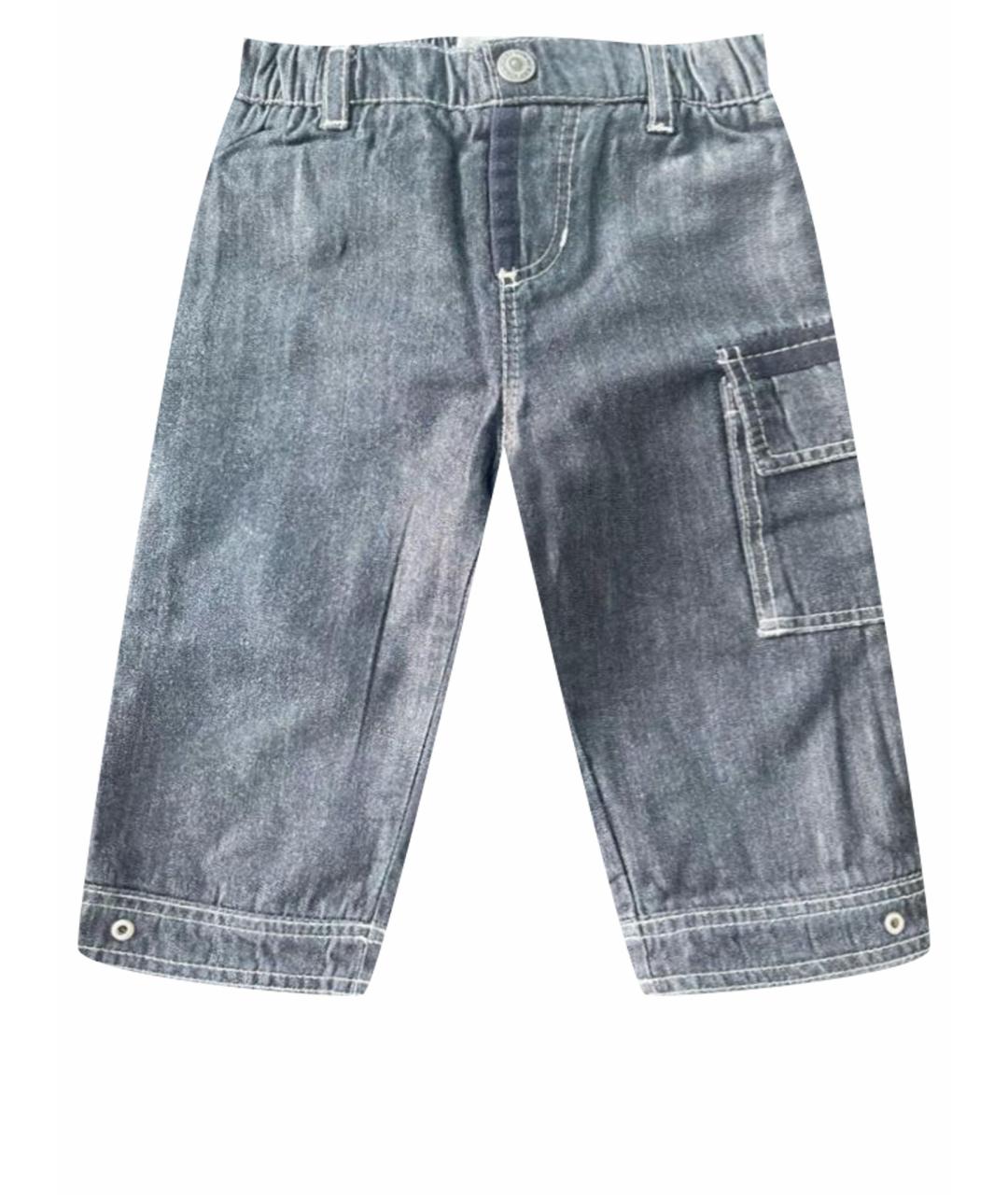BURBERRY Серые хлопковые джинсы, фото 1