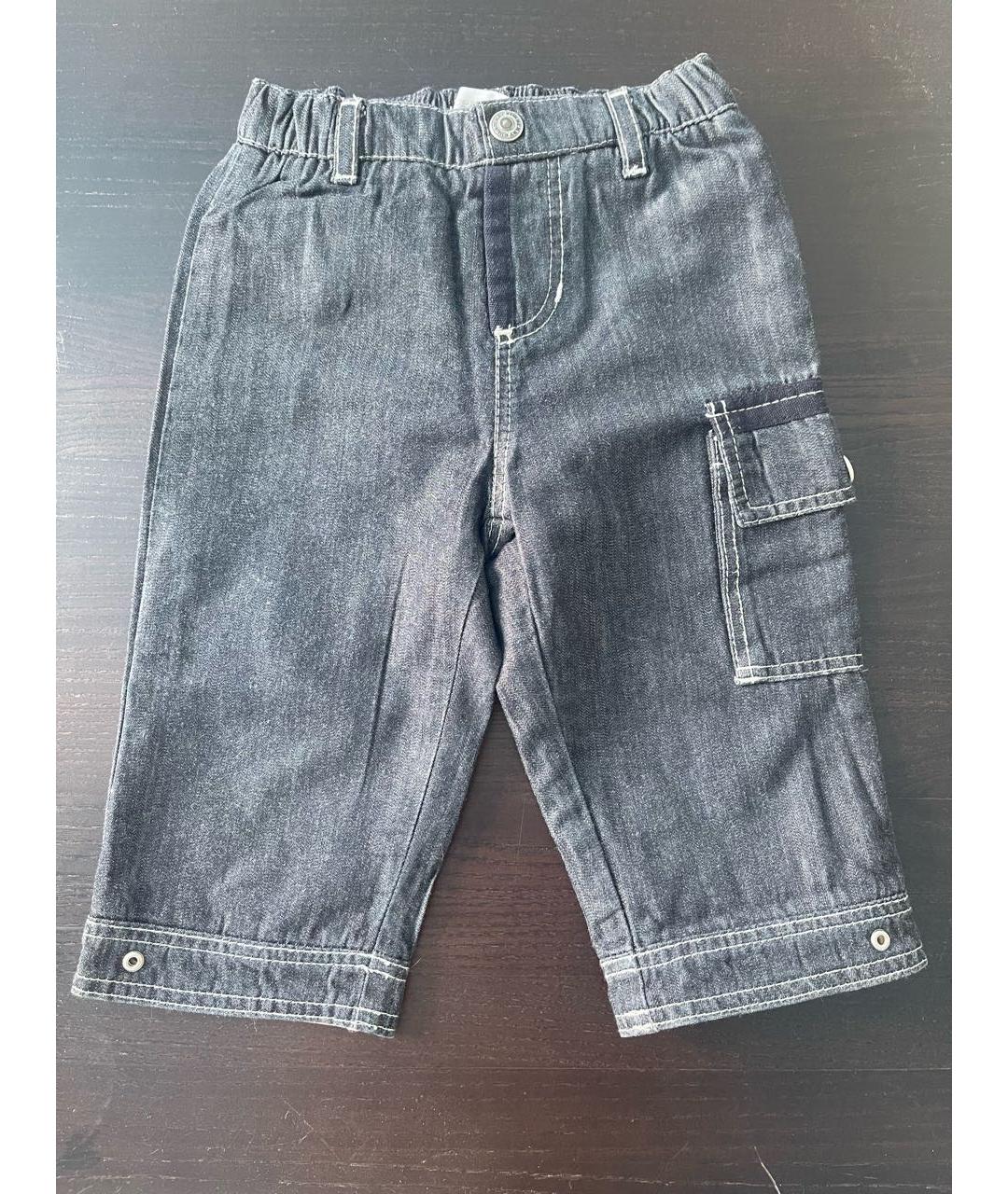 BURBERRY Серые хлопковые джинсы, фото 2