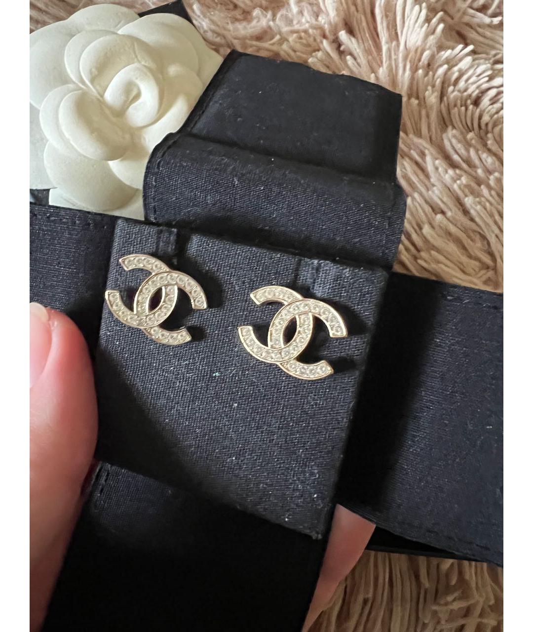 CHANEL Золотые серьги, фото 8