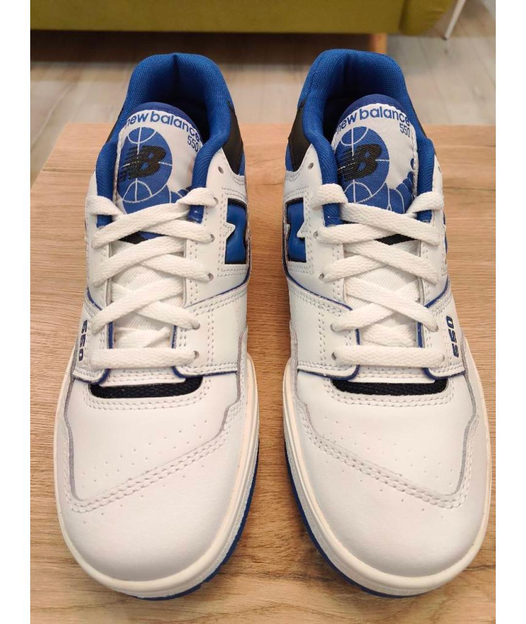 NEW BALANCE Белые кожаные низкие кроссовки / кеды, фото 8