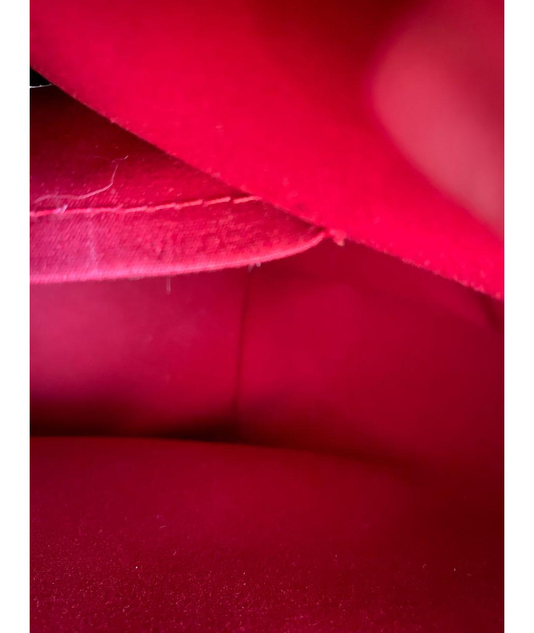 LOUIS VUITTON PRE-OWNED Красная сумка с короткими ручками из лакированной кожи, фото 5