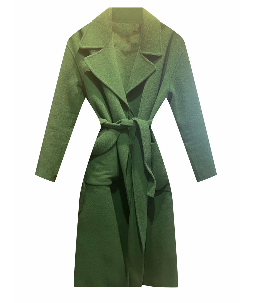 MICHAEL KORS Зеленые шерстяное пальто, фото 1